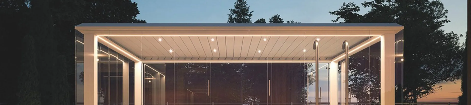 PergoSky - Az innovatív üveg rendszerrel szerelt pergola PergoSky - Az innovatív üveg rendszerrel szerelt pergola